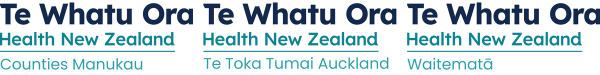Counties Manukau, Waitematā and Te Toka Tumai logos